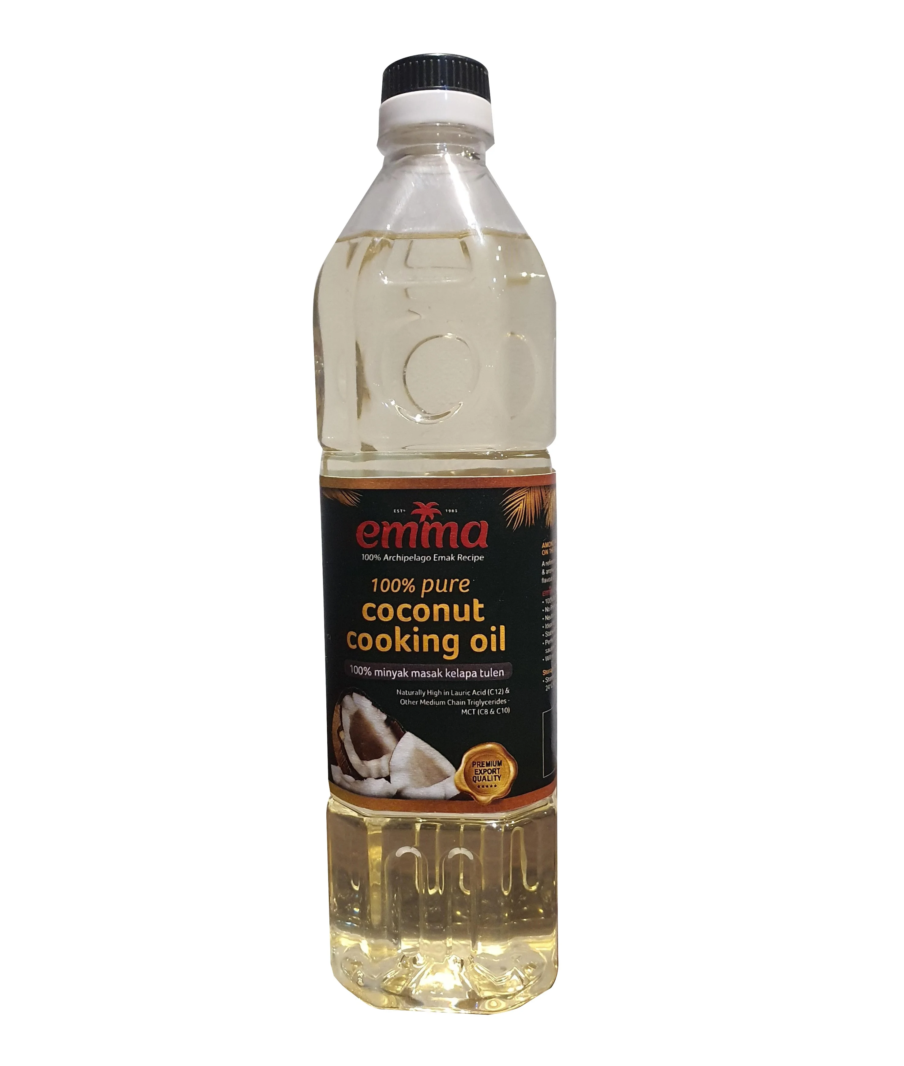 
Coconut Oil EMMA 100% Pure Coconut Oil for Cooking / Stir Fry / Baking / Deep Frying 