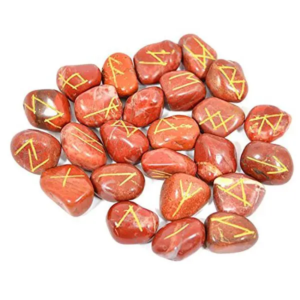Bulk Export Premium Red Jasper Rune Set for Energy Healing Purposes from Indian Exporter at Best Prices