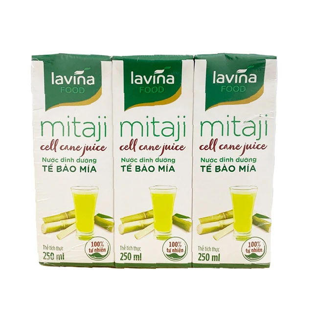 Wholesale Mitaji cell cane juice  natural ingredient reducing cholesteron sterilized pack Manufacturer origin from Vietnam