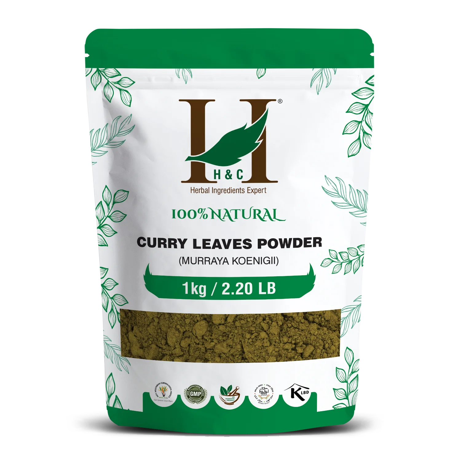 H&C Curry Leaves Powder (Murraya koenigii) - 1kg Pack