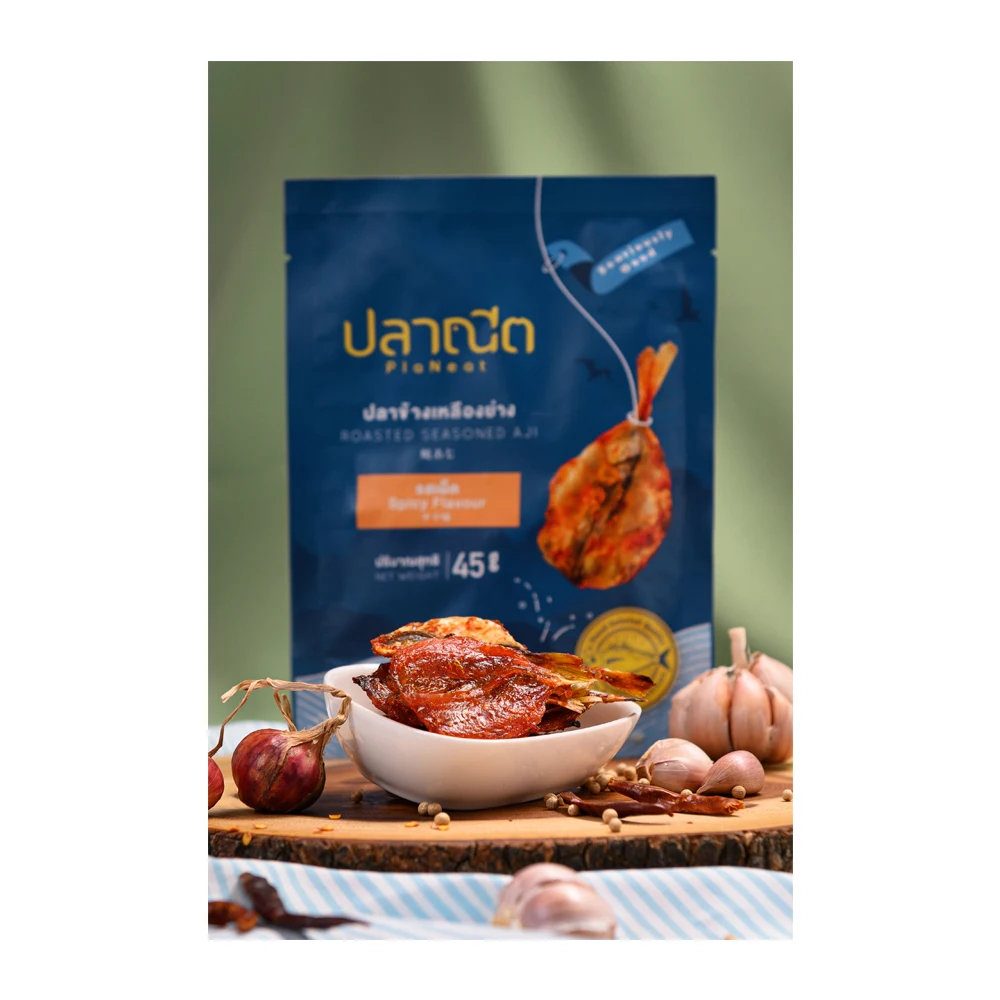 Best Price Roasted Seasoned Aji Dried Fish Snack Spicy Flavor Seafood Snacks in Packed Product of Thailand