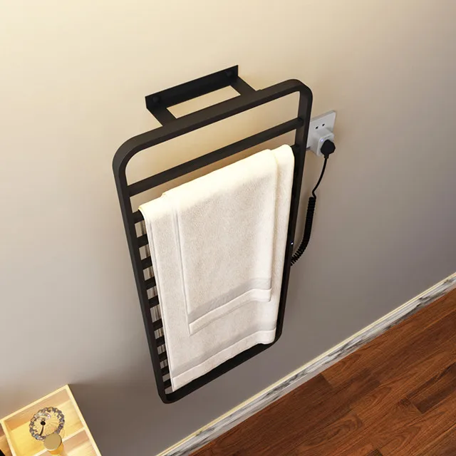 
Comfort Edition R-105B Series electric heated drying rack towel warmer Smart electric towel rack White/Black 140W 