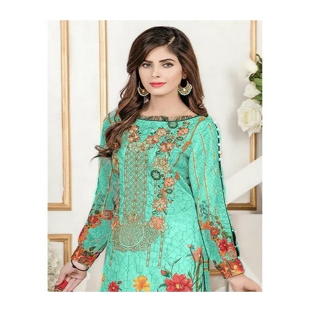 Wholesale custom 2022 latest design New Style Ladies Lowest Price 3 Piece Salwar Kameez On Sale