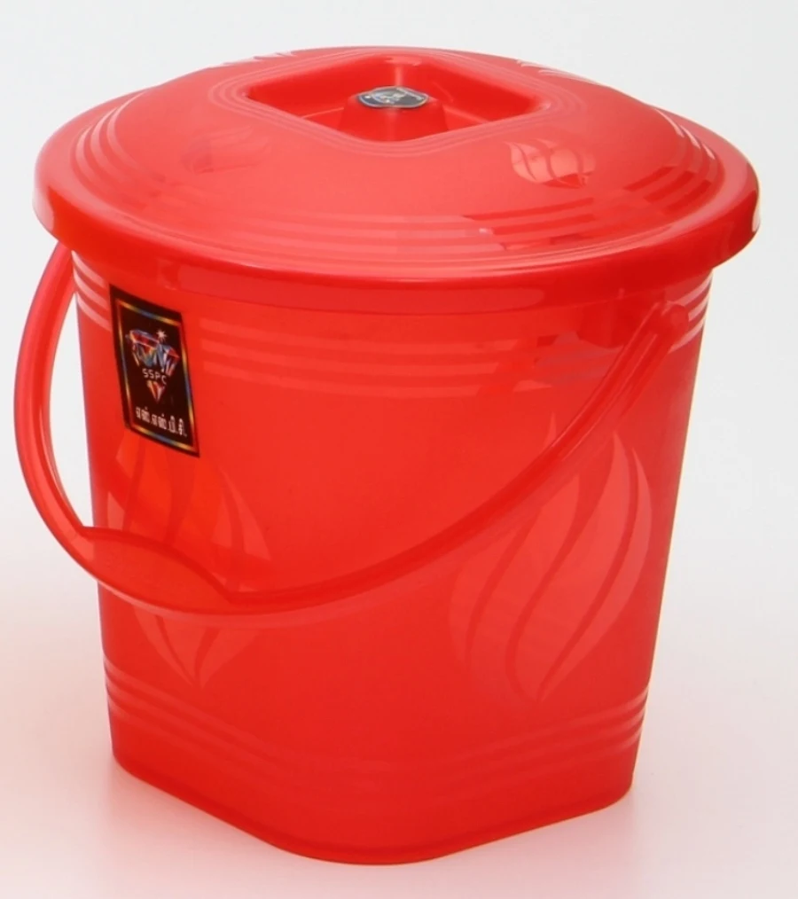 
Latest model fancy color heavy duty 10 L plastic bucket with plastic handle and plastic lid for daily use 