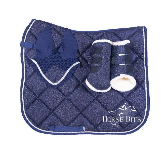 Perpule Color Saddle pad sets, Hologram saddle pad sets, different colors saddle pad sets/ Dressage/ Jumping saddle pad sets