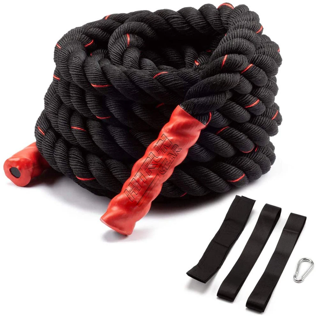 Боевая веревка | Диаметр 2 дюйма | Упражнения из полиакрила длиной 30 футов