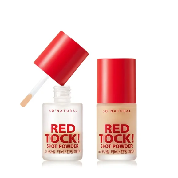 Корейская косметика для ухода за кожей [SO NATURAL] пудра с красными пятнами