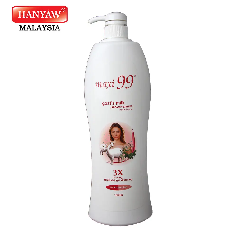 [Malaysia] Fast Shipping Maxi 99 Body Wash Shower Cream Goat Milk Pure ( 12 x 1000 ml /Ctn )