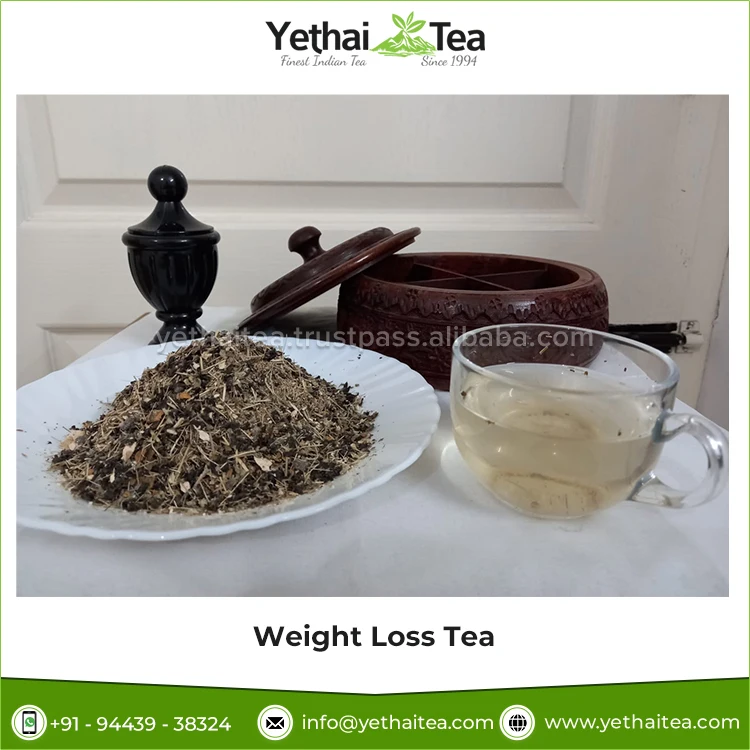 100% Natural & Organic Blended Fresh Weight Loss Slimming Herbal Green Tea Loose Leaf Tea Powder for Men & Women