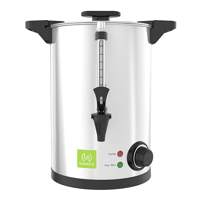 Двойные коммерческие электрические чайники из нержавеющей стали, котел для воды, дозатор для молока, чая, кофе