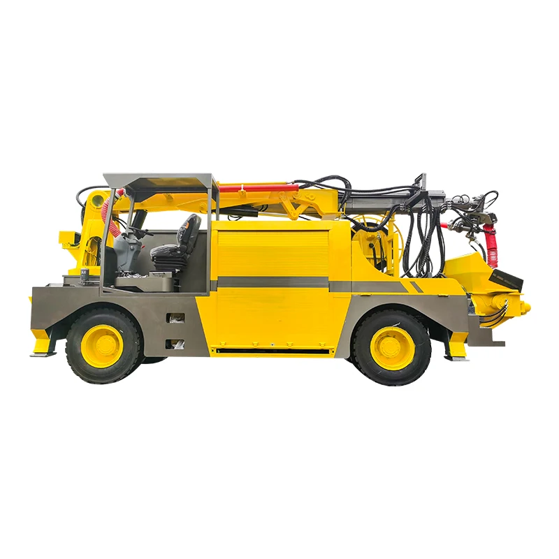 China portable robot arm wet concrete shotcrete spraying machine for underground engineering