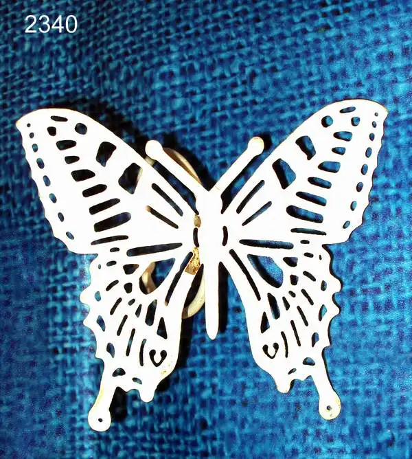 Handcrafted metal butterfly wall decoration