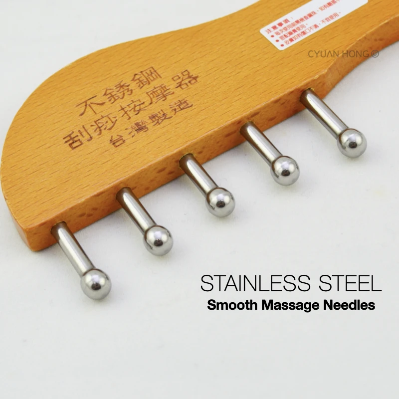 FREE SHIPPING Factory Direct Wooden Head Body Scalp Face Massager for Face Beauty Care Tool