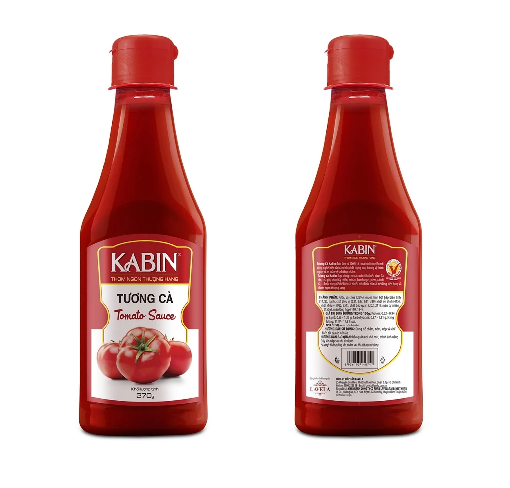 Fresh Tasty Red Tomato Sauce Tomato Paste  270gr Plastic Bottle from Vietnam Best Supplier at competitive price