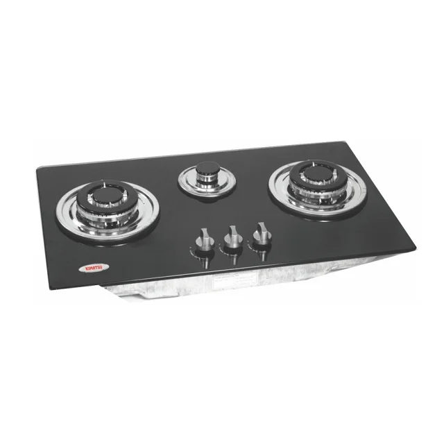 3 Gas Burner Gas Cook-Top Gas Stove With Auto Ignition