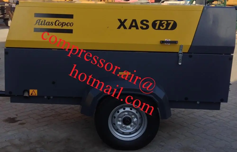 Atlas Copco air compressor xas 137 for sandblasting