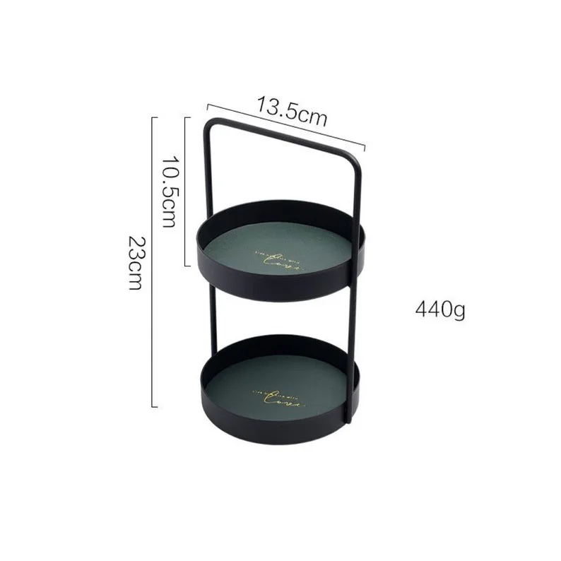 Черный полка 1 2 слоя железный стеллаж для хранения Круглый с ручкой рабочего Косметика Коробка шкаф ванной комнаты по оптовым ценам Индии