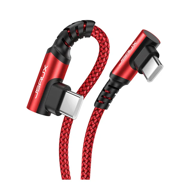 JSAUX 2022 Nylon Braided PD Charging  USB C to USB C Fast Charging Cable