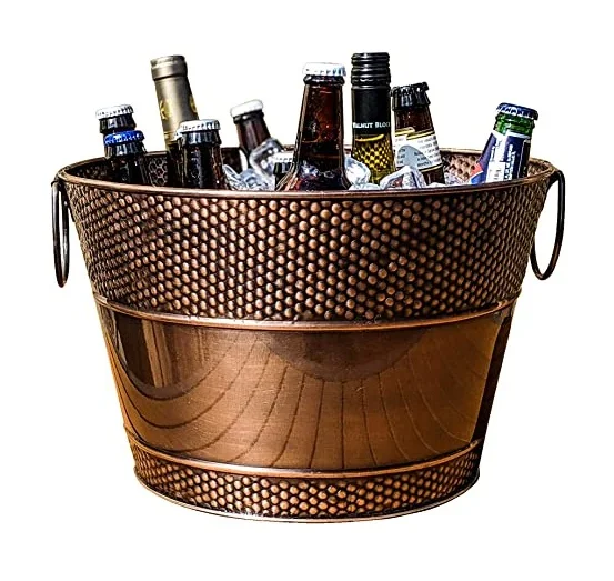 Best Design Copper Beer Tub with Stand Supplier Customized Design Handmade Copper Beer Tum Wholesale Manufacturer