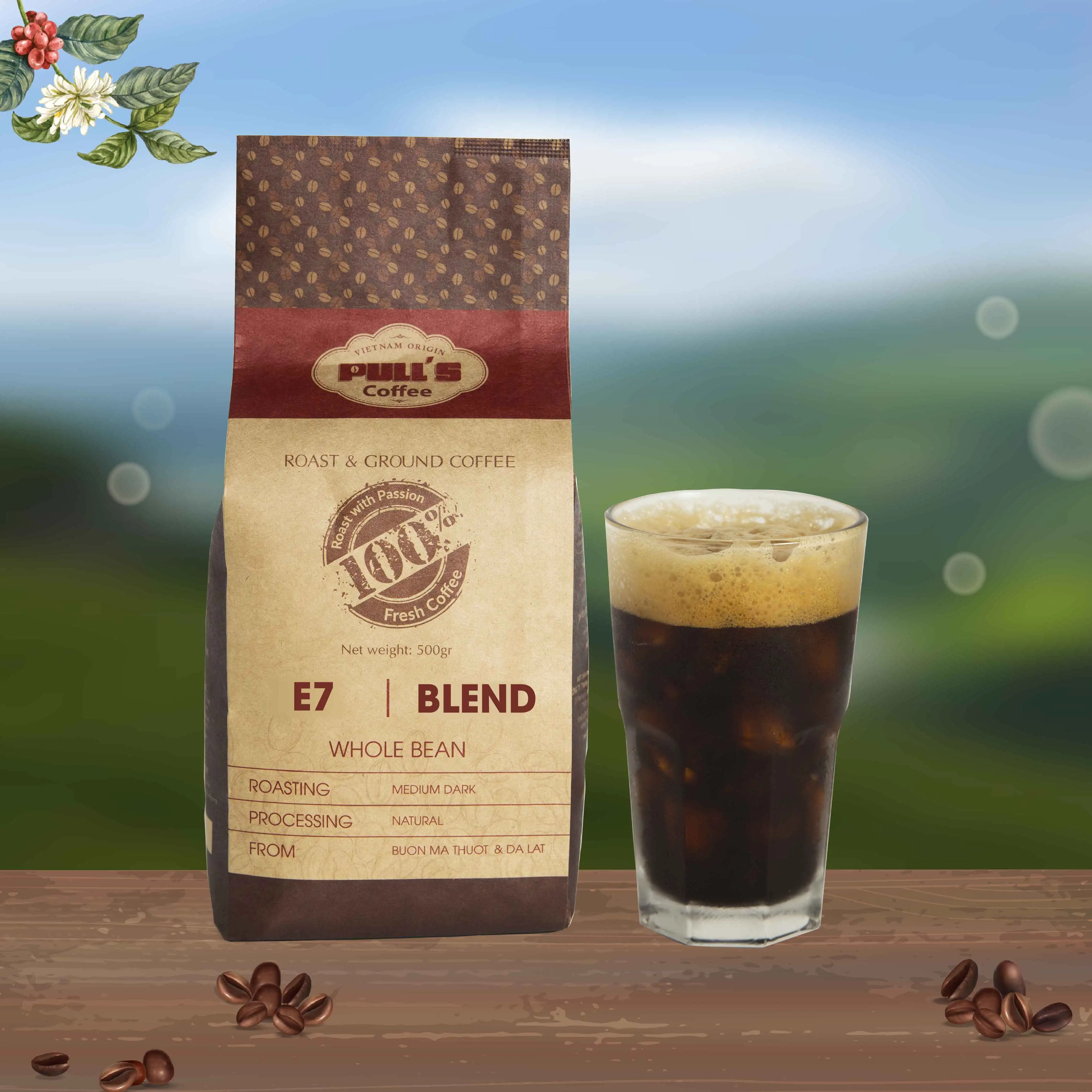 Кофейные зерна E7 - Pulls высокого качества по лучшей цене из Вьетнама 2021