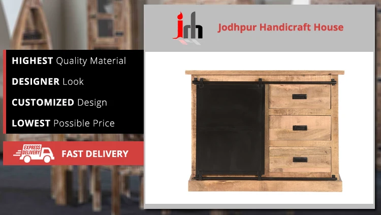 Industrial & Vintage Low Market Price of 2 Part Door Home Furniture Storage Cabinet