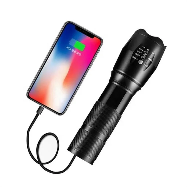 hot sale long distance strong light rechargeable tactical led flashlight hand torch light