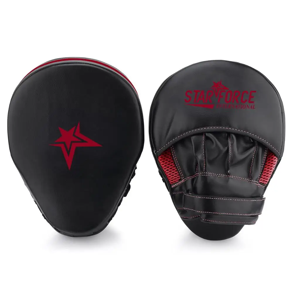 Black Red Boxing Gloves Pads for Muay Thai Kick Boxing MMA Training PU foam target Pad