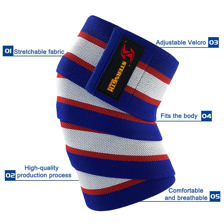 2021 оптовая продажа наколенники powerlifting для тяжелой атлетики с индивидуальным логотипом тренажерного зала и фитнеса