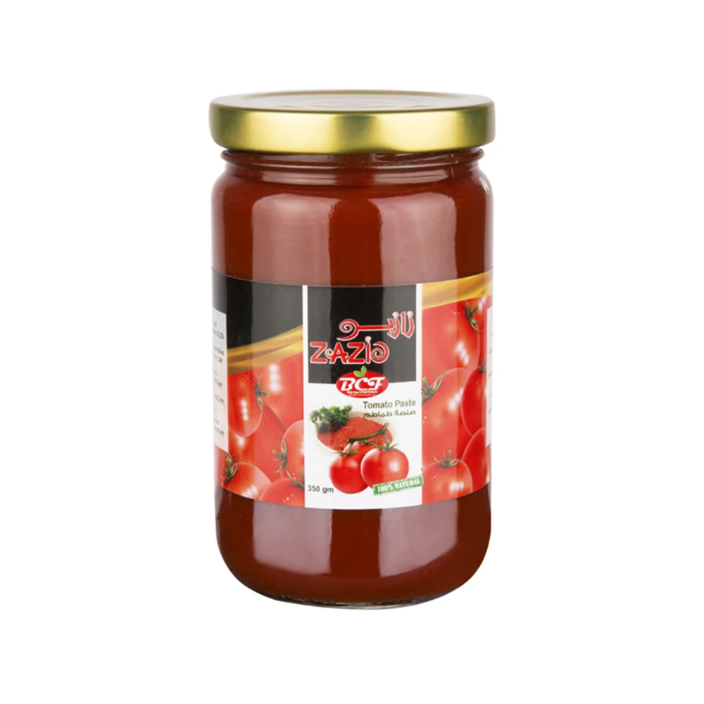 Food Beverage Wholesale Price Zazio Tomato Paste 350g Bulk Tomato Paste