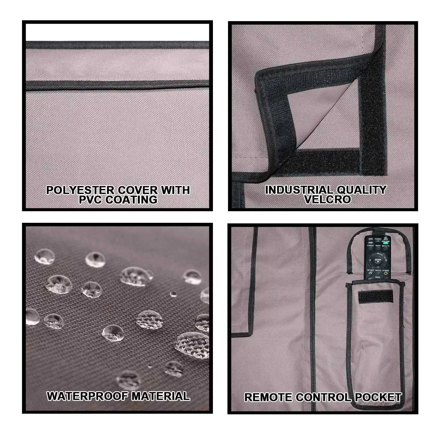 
Oxford Fabric TV Display Protector Anti-static Compatible with all size monitor waterproof for Flat Screen TVs Protect 