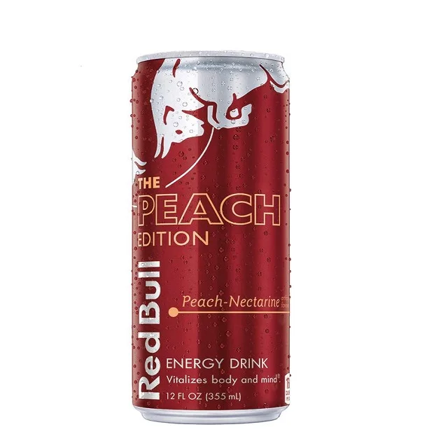 Банка энергетического напитка RED BULL (персик-Нектарин) 250 мл