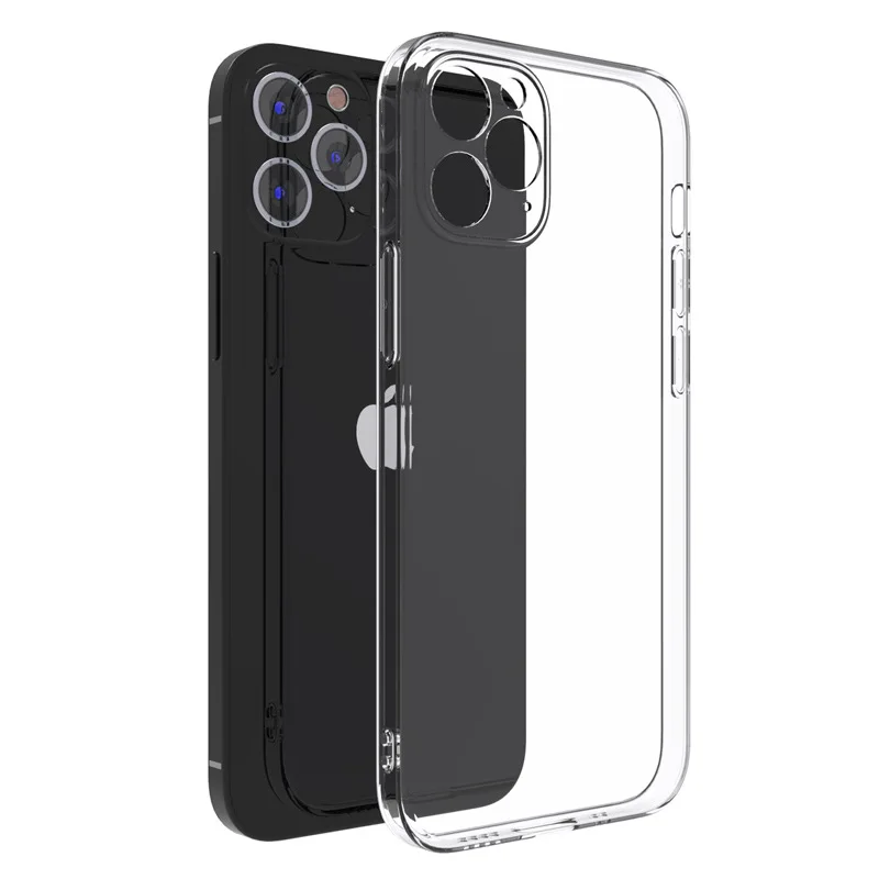 Чехол для iPhone 13 прозрачный гелевый защитный чехол из ТПУ для объектива камеры Ультратонкий чехол для телефона 13 mini