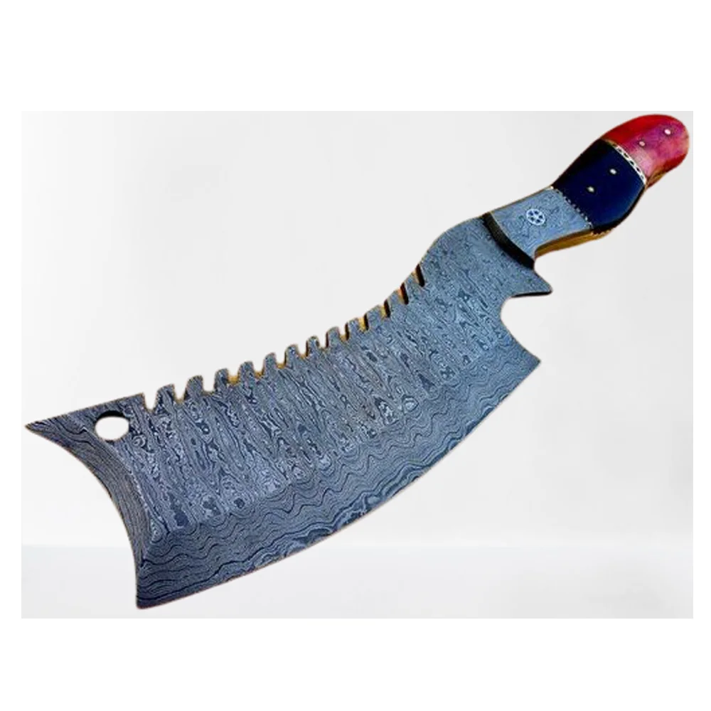 
Изготовленный На Заказ нож для мяса из дамасской стали ручной работы, измельчитель, нож для Бушера 