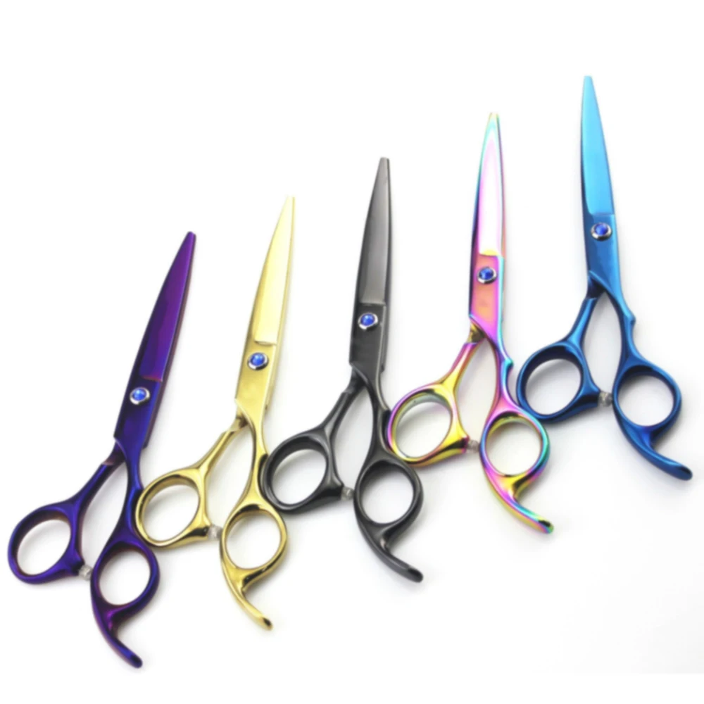 
 6 дюймов нового модного дизайна, контактные линзы, красота волос краска для волос Ножницы Набор парикмахерских ножниц для стрижки волос производитель с красивый чехол салонов  