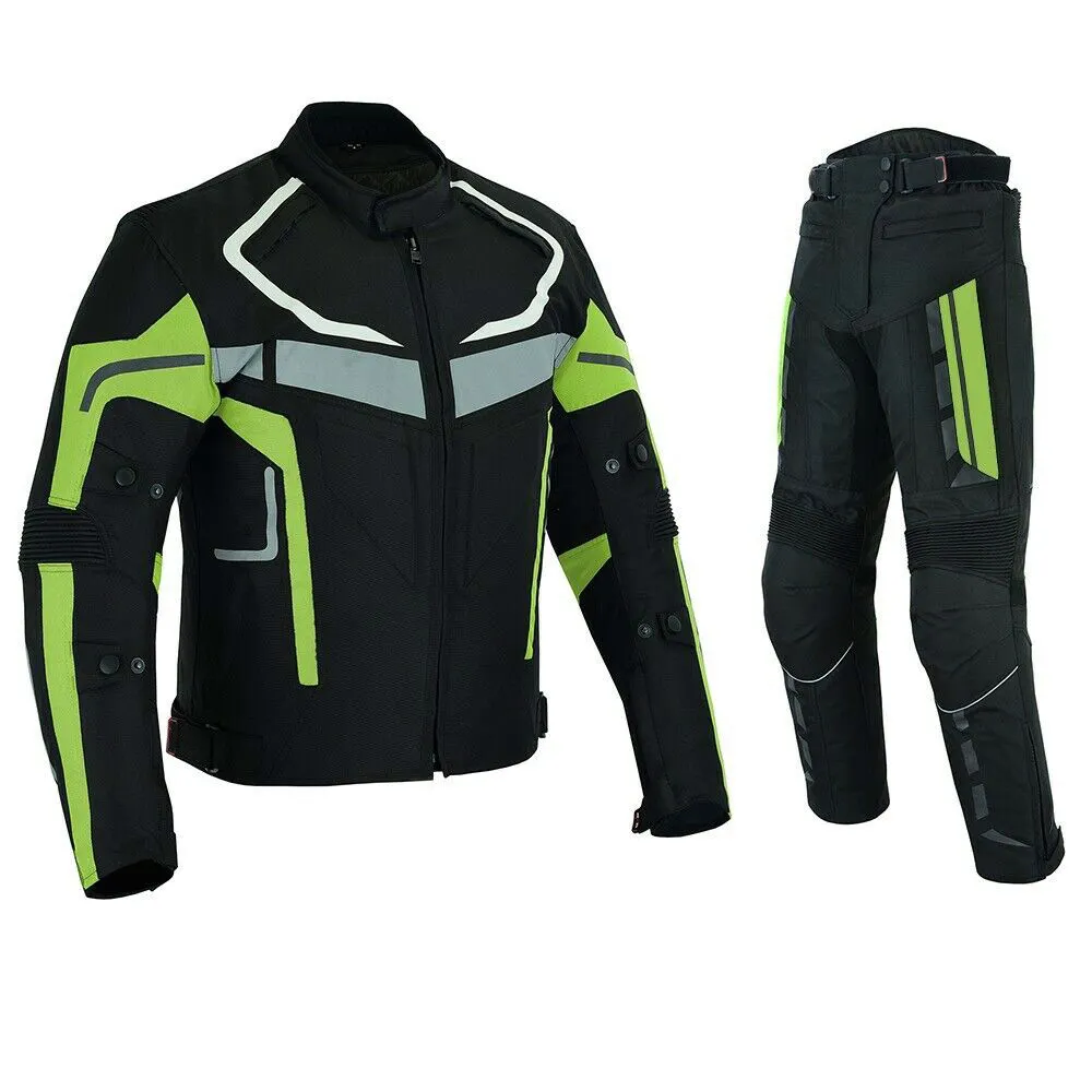 Rider Motorcycle Motorbike Racing Suit Cordura Textile Jacket and Pant
