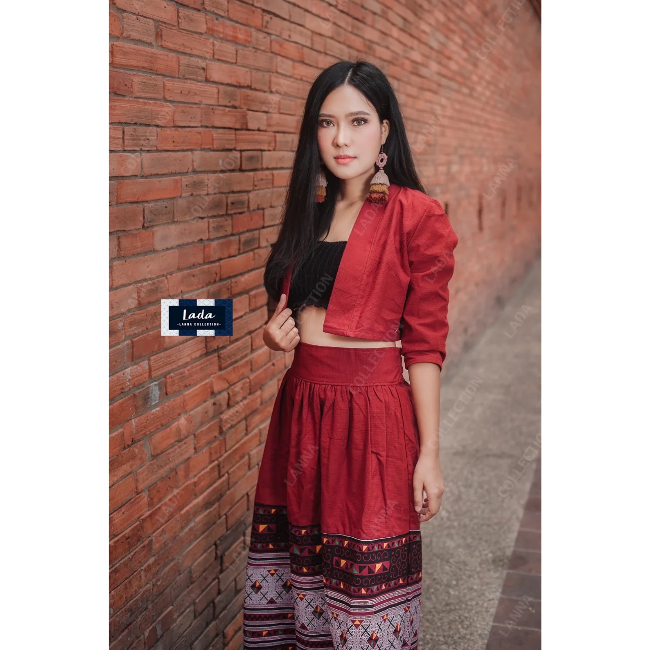 Бестселлер тайские повседневные женские платья премиум-класса ручная работа Лада Лана коллекция 027 набор кроп-Mong