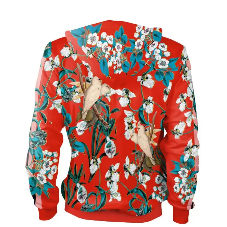  Толстовка Женская винтажная одежда Газель итальянская мода дизайнерская толстовка с капюшоном цветы