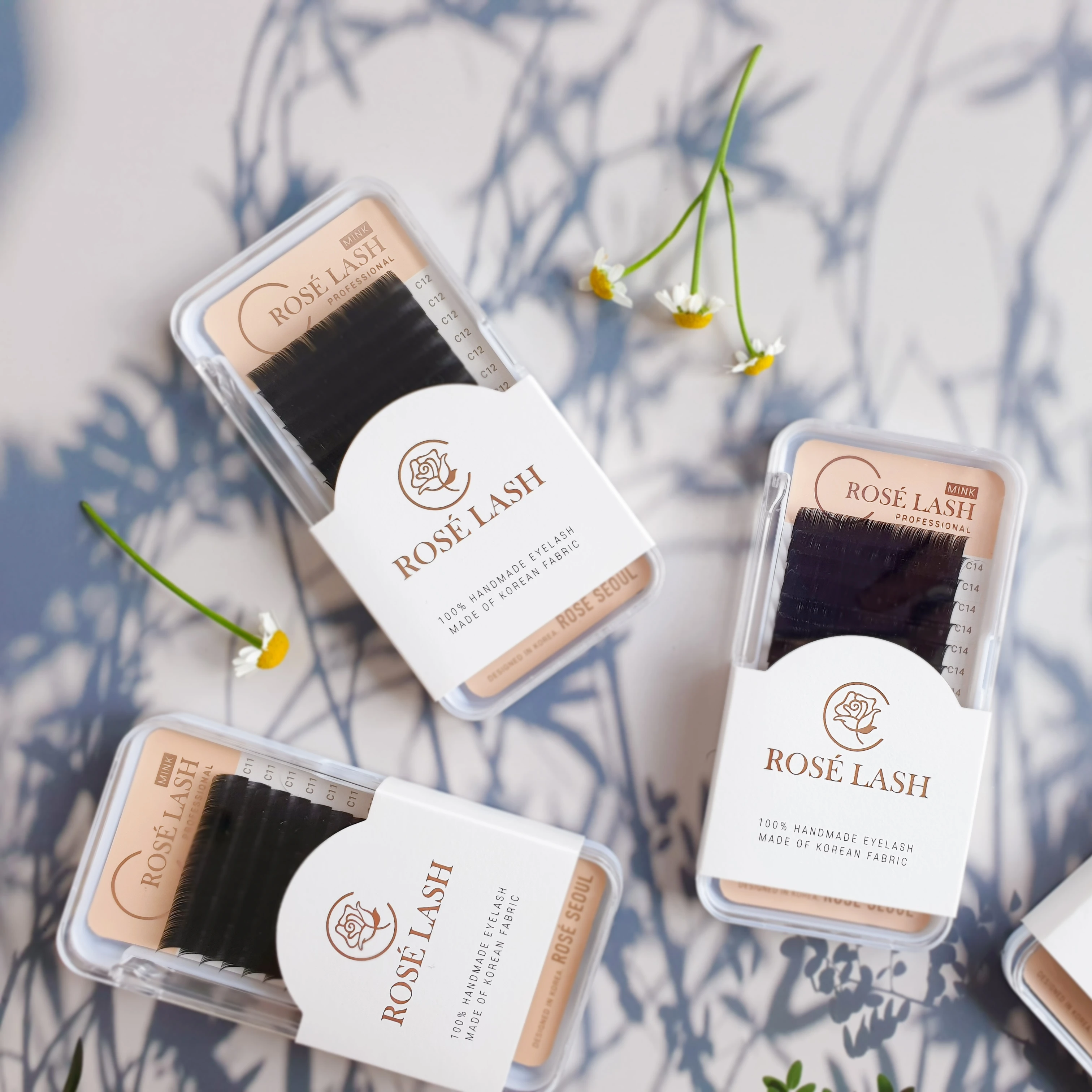[ROSE LASH] наращивание ресниц из норки премиум-класса Корейская PBT техника