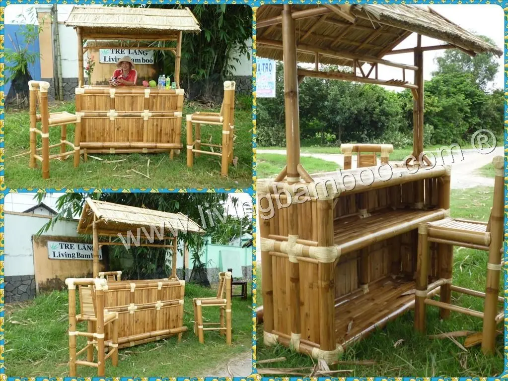 Бамбуковый бар TIKI для курорта, встречи, отдыха
