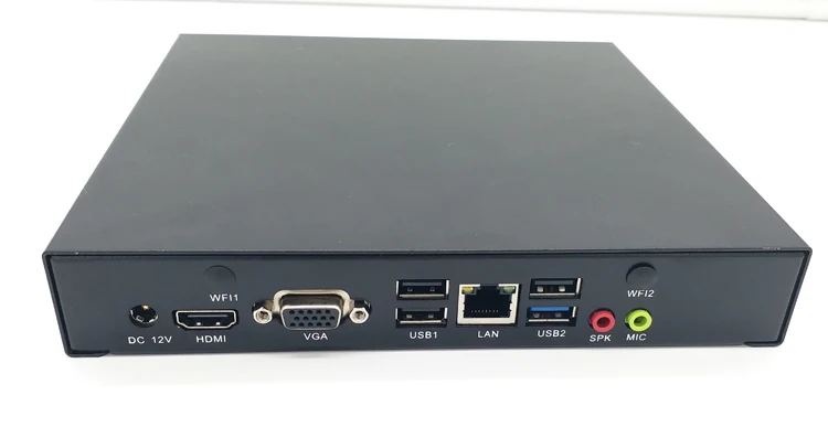 Маленький безвентиляторный Win8 Linux Ubuntu J1900/I3/I5/I7 Мини ПК