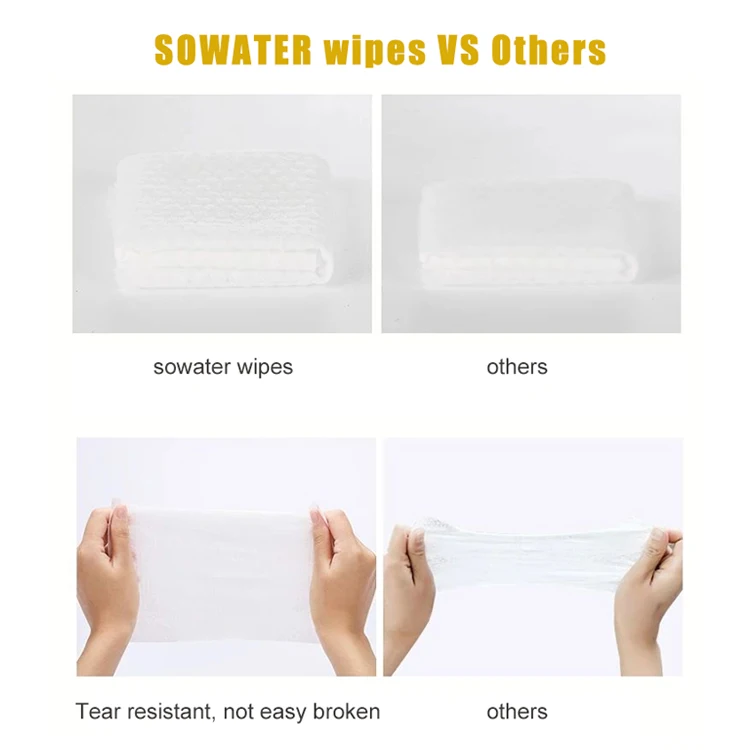  OEM ODM китайский завод Sowater индивидуальные чистые детские влажные салфетки натуральное растительное