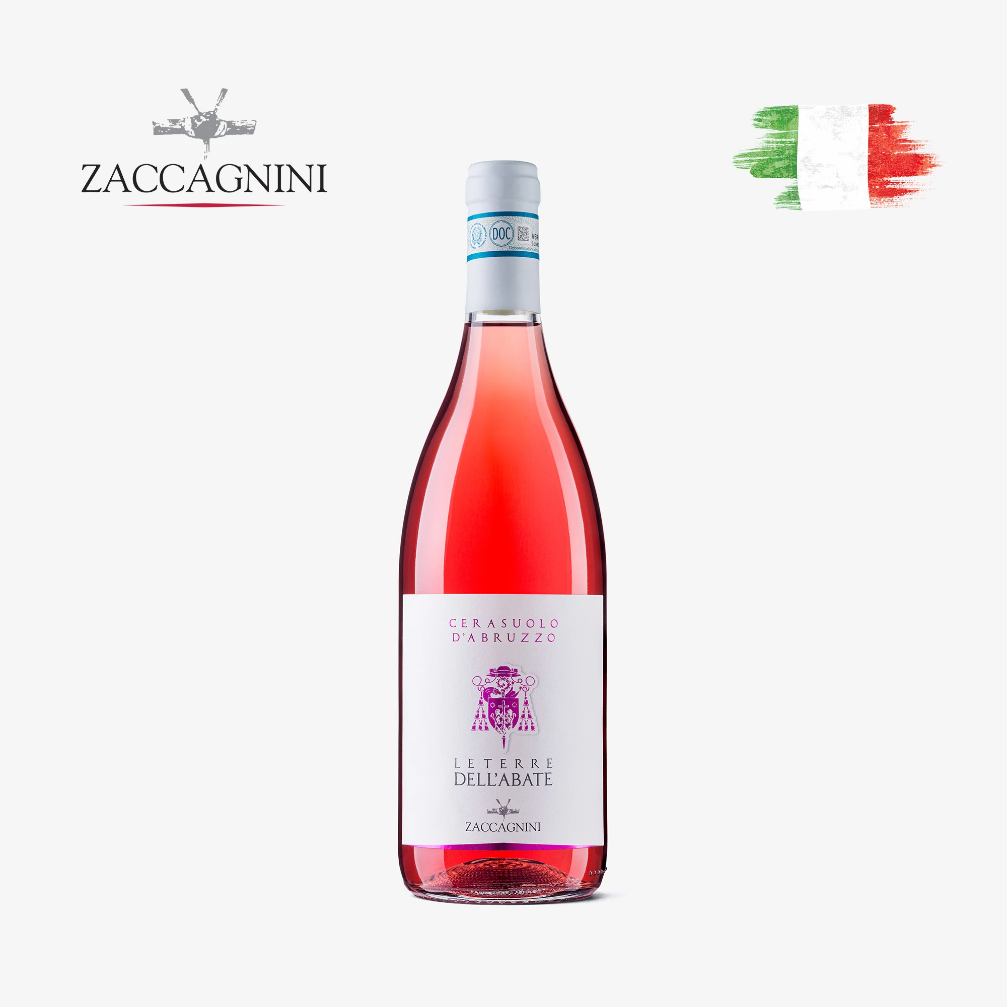 Итальянское вино | Закагнини делабат | Cerasuolo obruzzo DOC 0,75 L | Высокое качество | Сделано в Италии