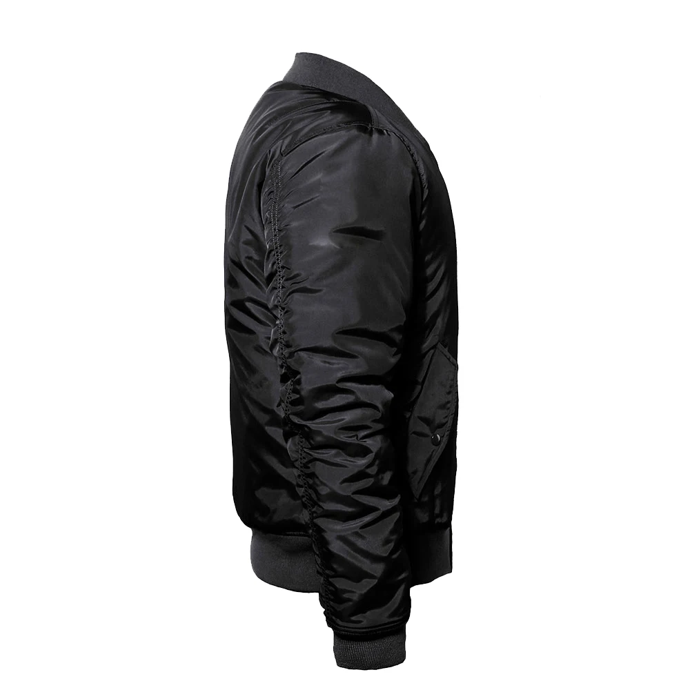 Лидер продаж 2021 оптовая продажа нейлоновая летная куртка-бомбер черные куртки-бомбер на заказ Ashaz Impex