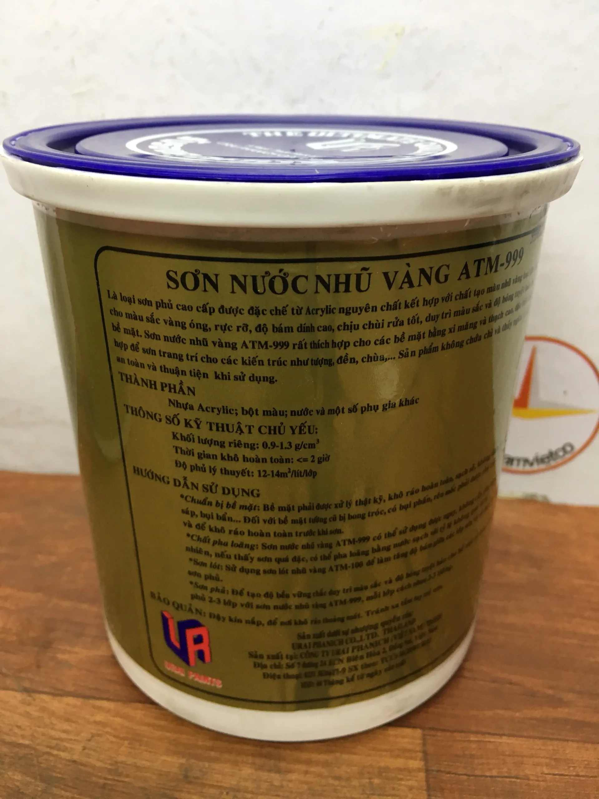  Золотая эмульсия краска ATM 999 для стен потолков статуй языки 1 кг