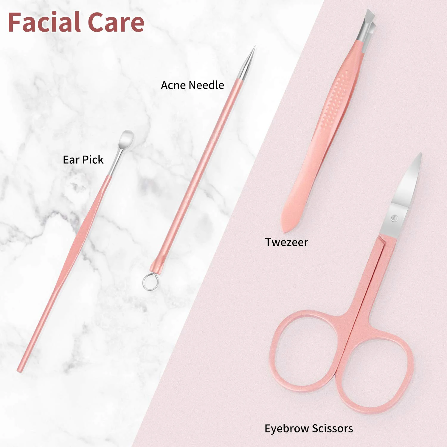 Wholesale Manicure & Pedicure Set 12 Pcs Stainless Steel Beauty Instruments Kit With Private Label