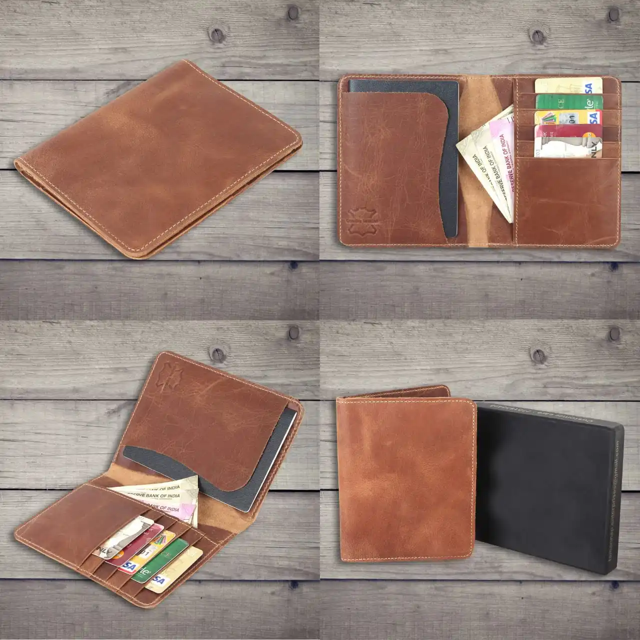 Top Quality Genuine Leather Men Wallets Card Holder Multi Functional Wallet for luxury business Gifts