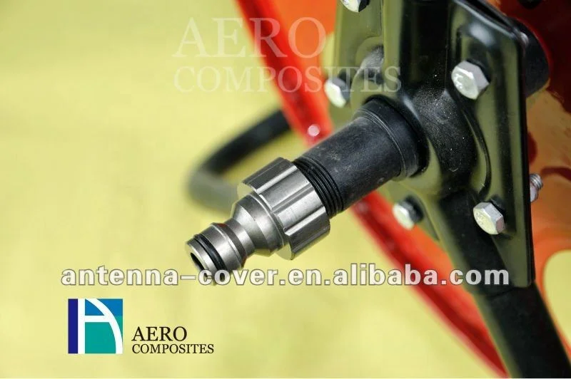 
Wheeled Metal Hose Reel for commercial window cleaning business 