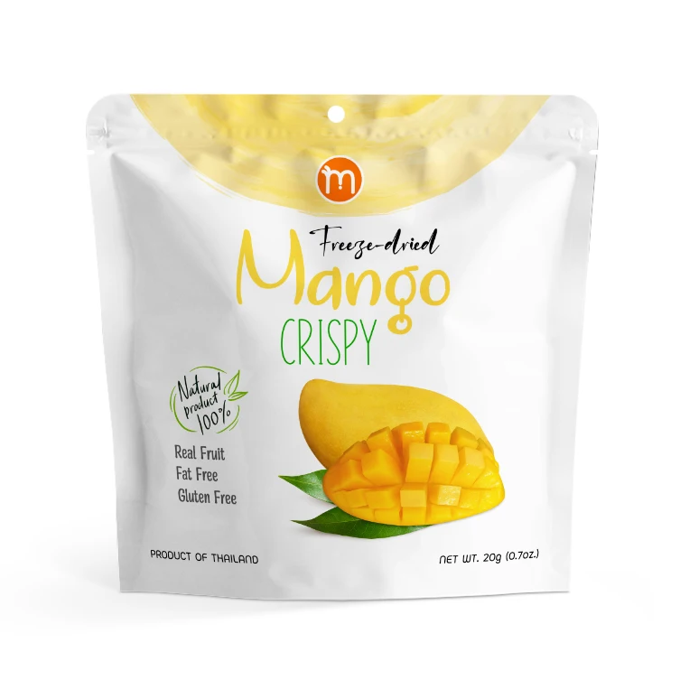Freeze dried Mango Crispy fruit snacks No sugar real fruit 100% Mango dried Thailand products