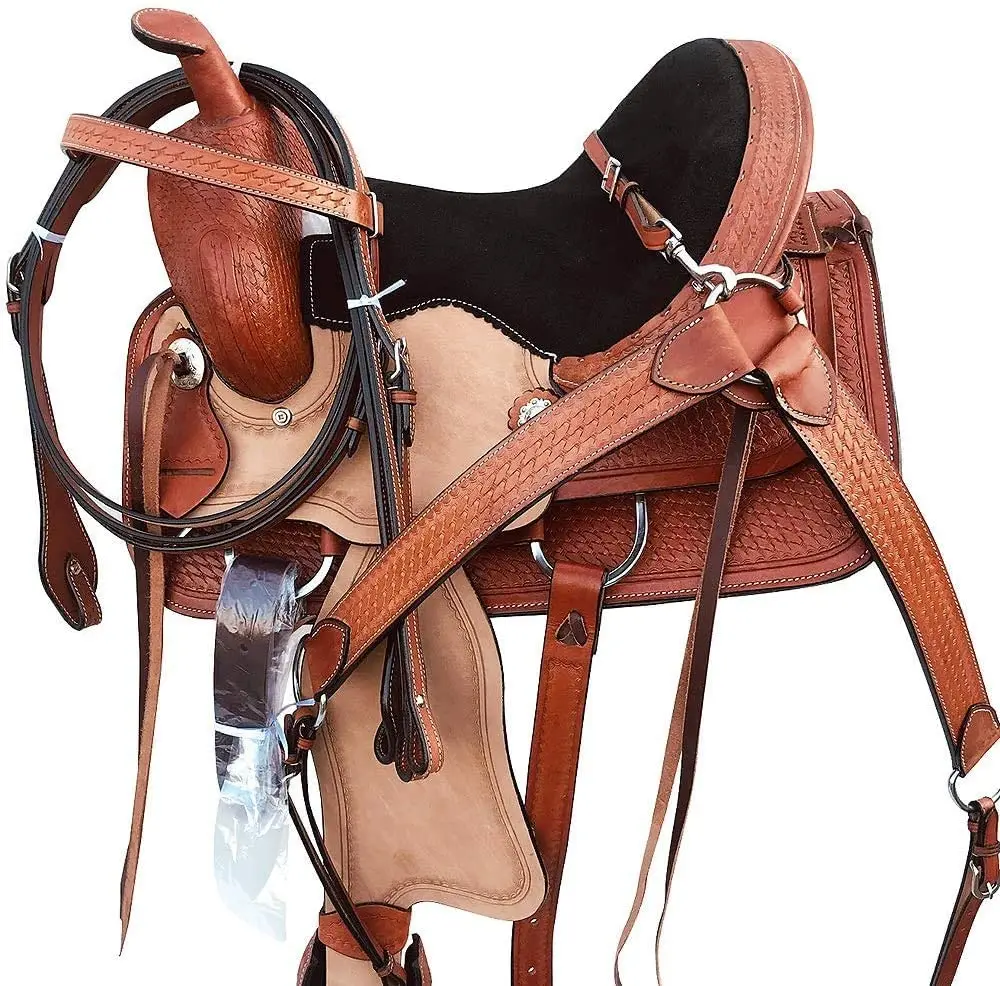  Star International комфортное кожаное седло для лошадей в западном стиле