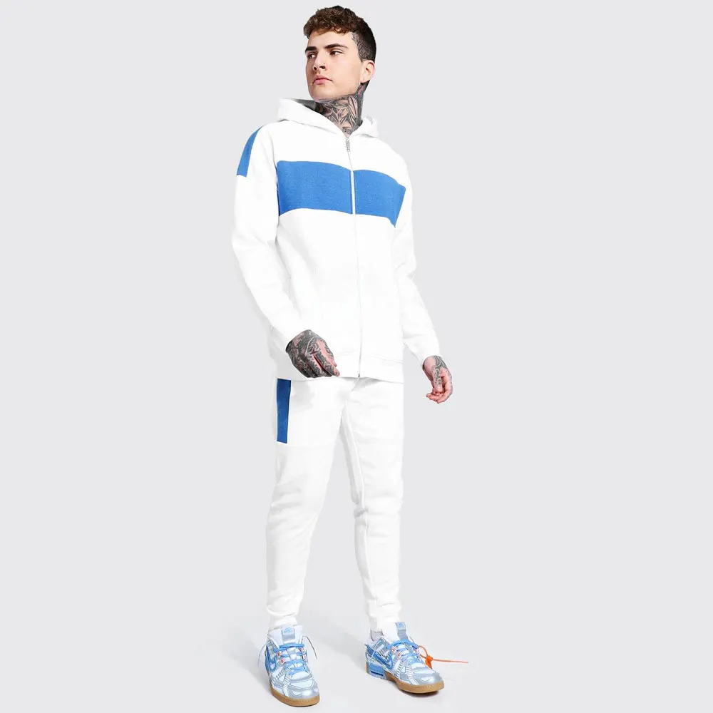 Оптовая продажа, новейший дизайн, однотонный флисовый спортивный костюм, индивидуальный мужской облегающий спортивный костюм/мужской осенне-зимний флисовый утепленный спортивный костюм